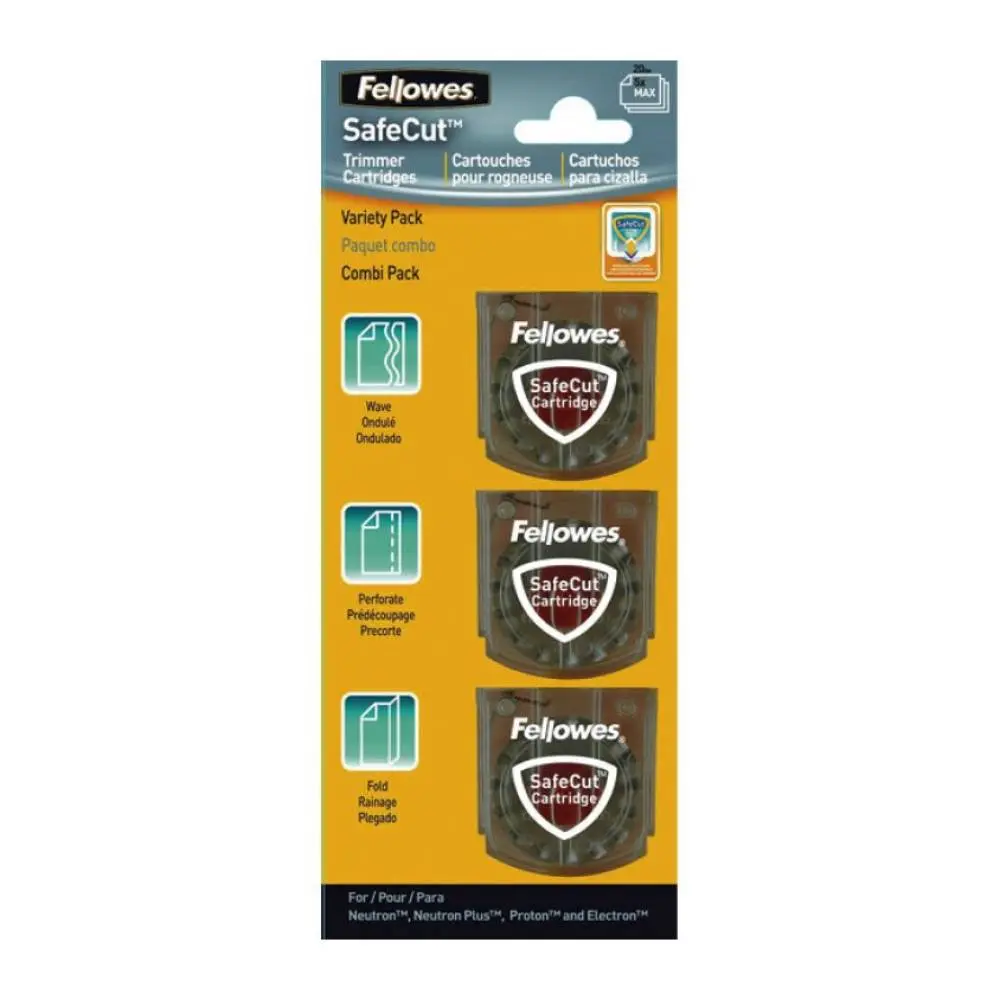 FELLOWES E807 Safecut Rezervni nož za potezne noževe 3 kom