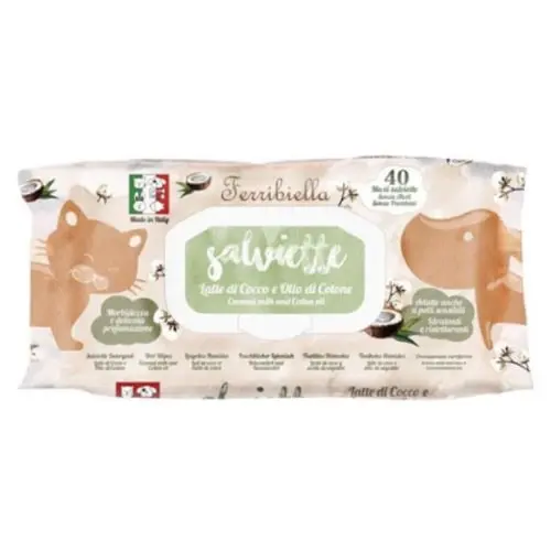 FERRIBIELLA Cocco & Cotone Vlažne maramice 40 kom