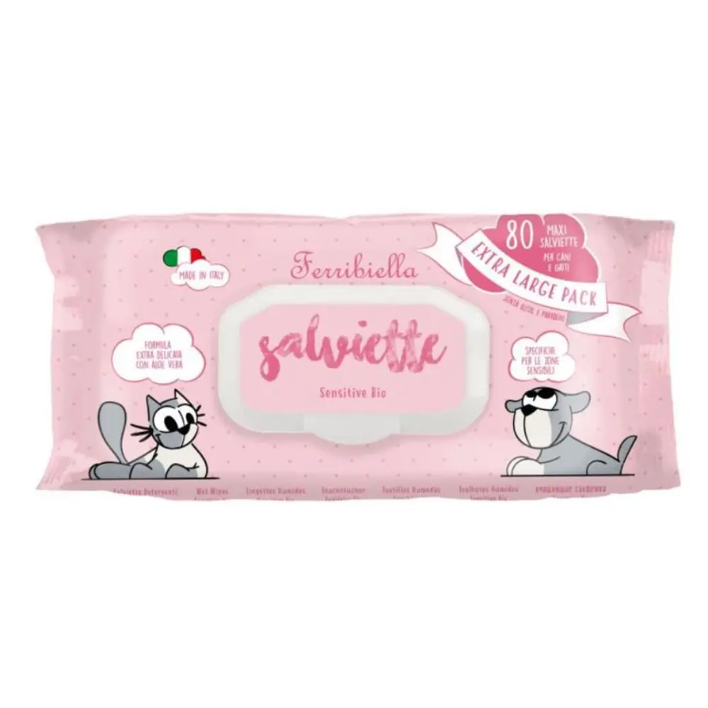 FERRIBIELLA Sensitive Bio Vlažne maramice 80 kom