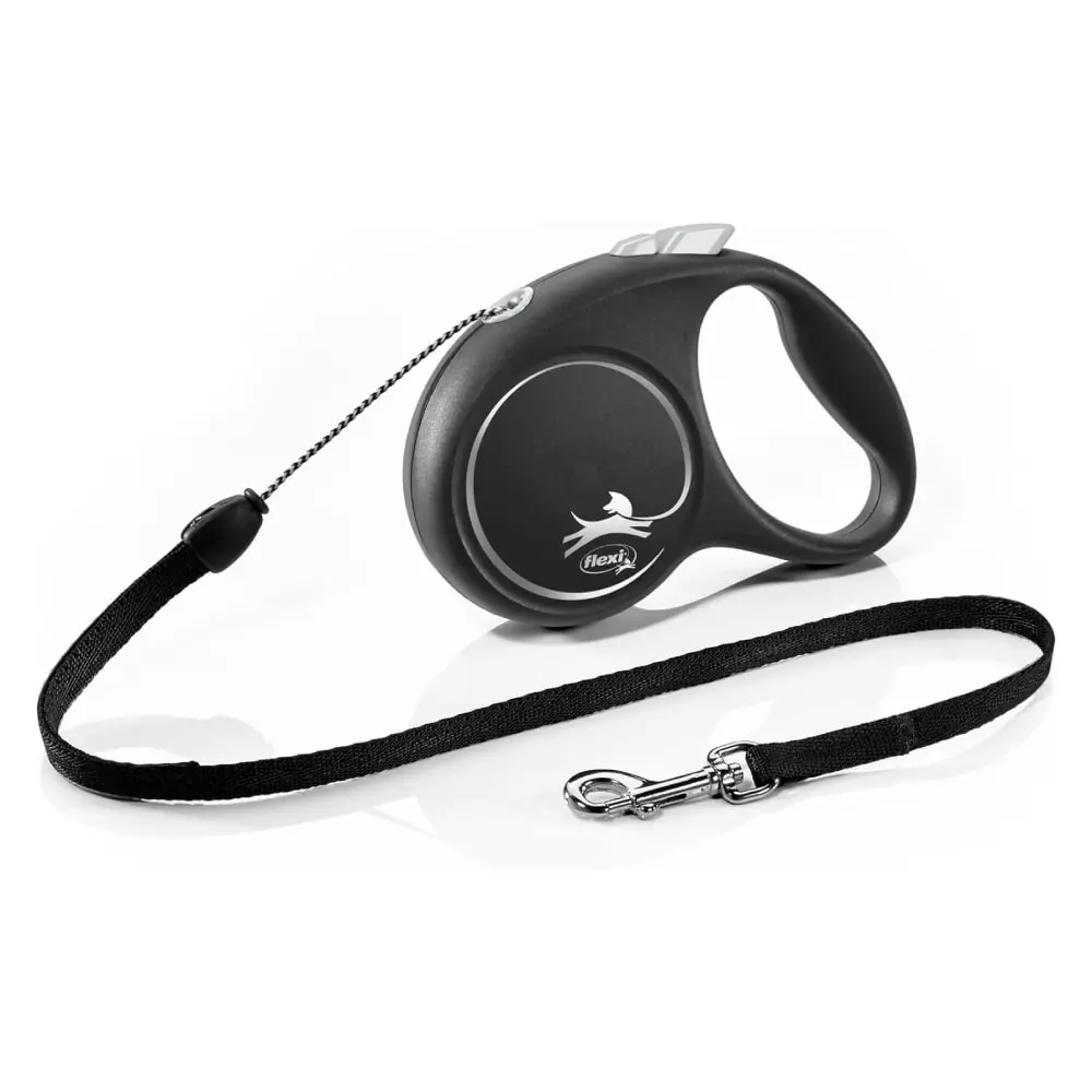 FLEXI Black Design S Cord 5m Povodac za pse Sivi
