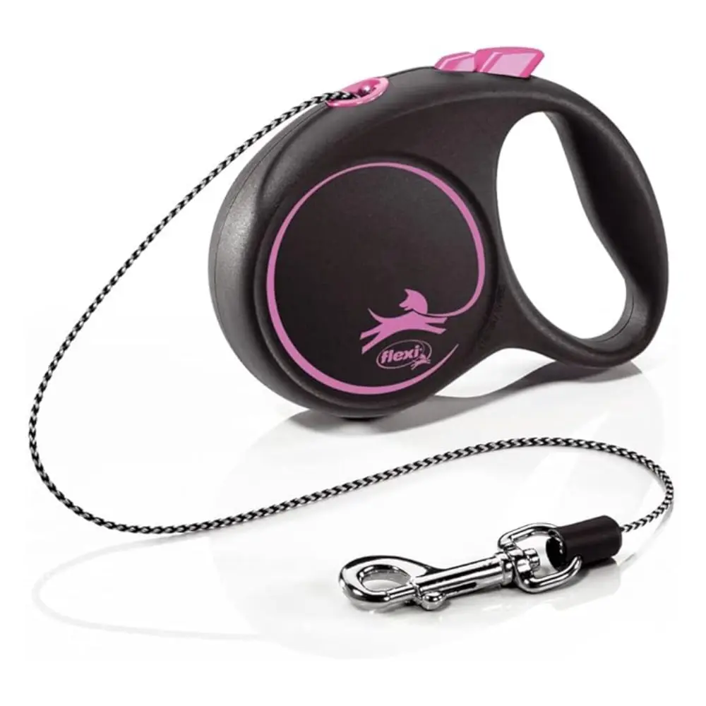 FLEXI Black Design XS Cord 3 m Povodac za pse Pink