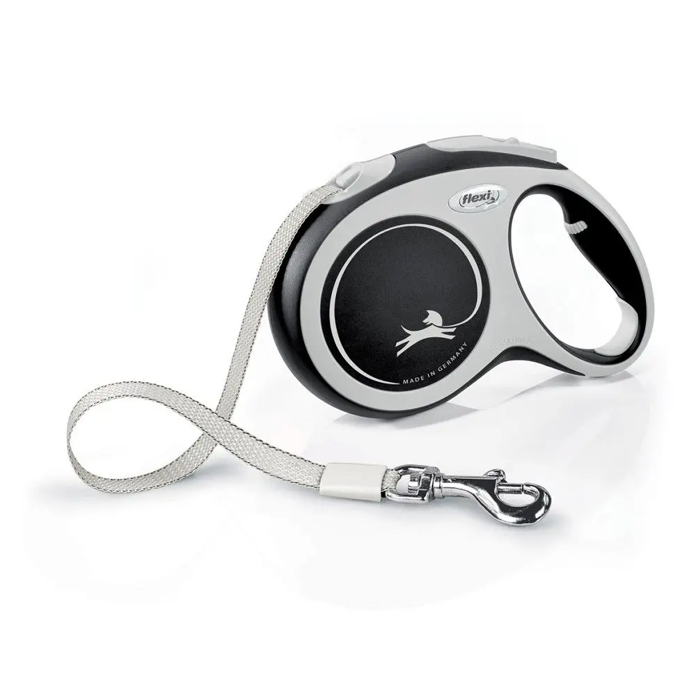 FLEXI New Comfort L Tape 5m Povodac za pse Black