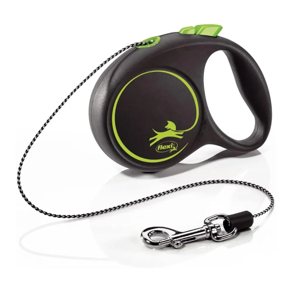 FLEXI Strap Black Design XS Cord 3m Povodac za pse Zeleni