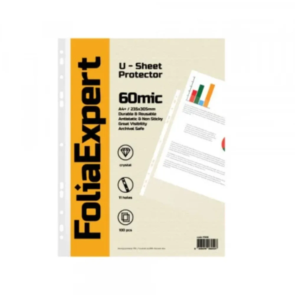 FOLIAEXPERT U A4+ Kristal 60 mic 1/100 Folija