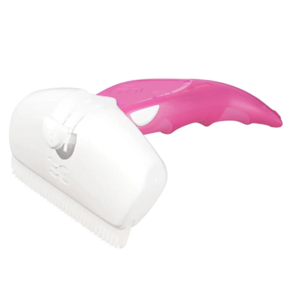 FOOLEE Furminator Dog L Češalj za uklanjanje osipane dlake ljubimaca Roze