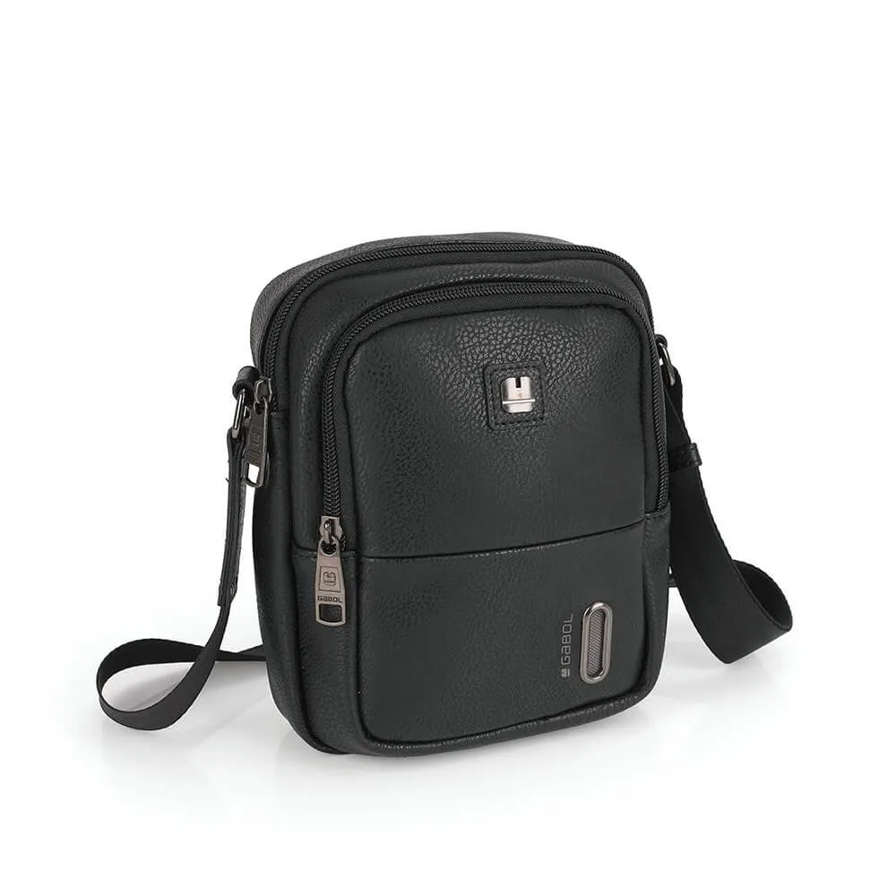 GABOL Snap Crna 16 x 20 x 7 cm Muška torbica na rame