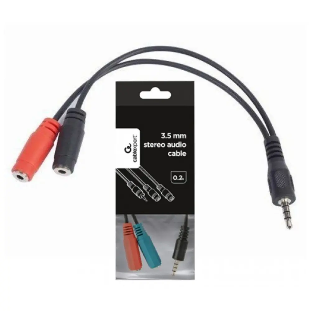 GEMBIRD 2x3.5mm na 4 pin 3.5mm 0.2m Audio adapter