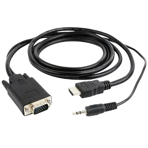GEMBIRD adapter-konverter HDMI na VGA (m/m-m) 1.8m (Crni) - A-HDMI-VGA-03-06