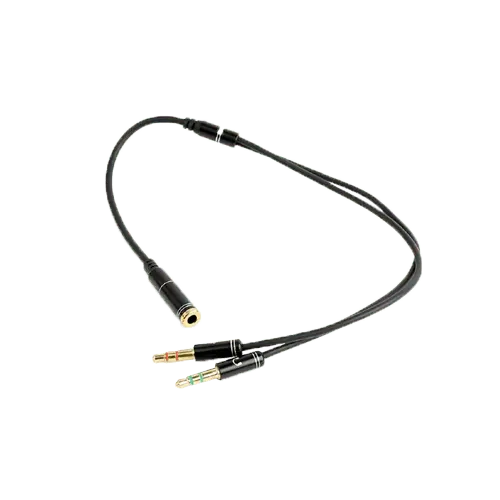 GEMBIRD audio adapter 2 x 3.5 mm 3pin na 3.5 mm 4pin - CCA-418M