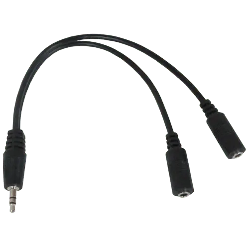 GEMBIRD Kabl 3.5mm muški na 2x3.5mm ženski (Crni)
