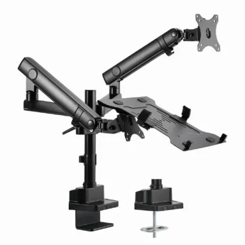GEMBIRD MA-DA3-02 Podesivi stoni držač za monitor, 17"-32", 2 x 8 kg + nosač za laptop