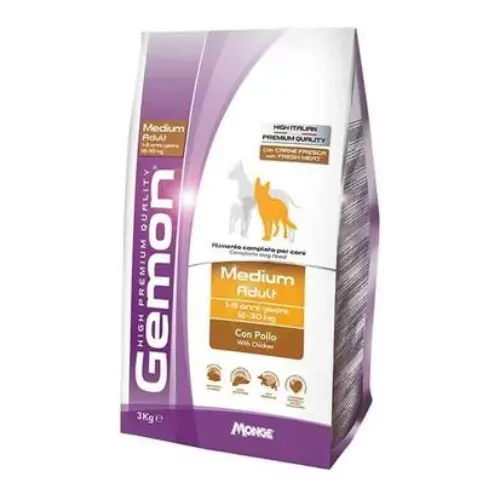 GEMON Piletina Adult 3kg Hrana za srednje rase pasa