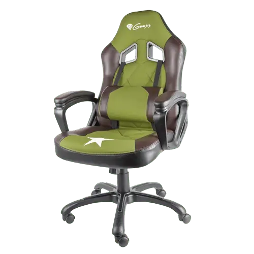 GENESIS gejmerska stolica NITRO 330 MILITARY EDITION (Zelena/Braon)