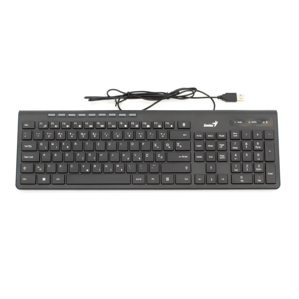 GENIUS SlimStar 230 II US Black Tastatura