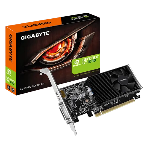 GIGABYTE GeForce GT 1030 Low Profile D4 2GB GDDR4 64bit - GV-N1030D4-2GL