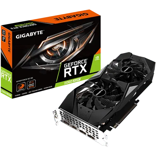GIGABYTE GeForce® RTX 2060 SUPER™ WINDFORCE OC 8G - GV-N206SWF2OC-8GD