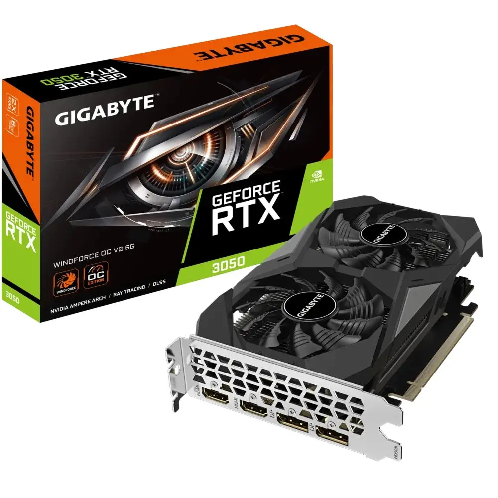 GIGABYTE GeForce RTX 3050 WINDFORCE OC V2 6GB GDDR6 96-bit GV-N3050WF2OCV2-6GD Grafička karta