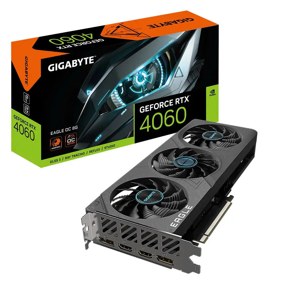 GIGABYTE GeForce RTX 4060 EAGLE OC 8GB GDDR6 128-bit GV-N4060EAGLE OC Grafička karta