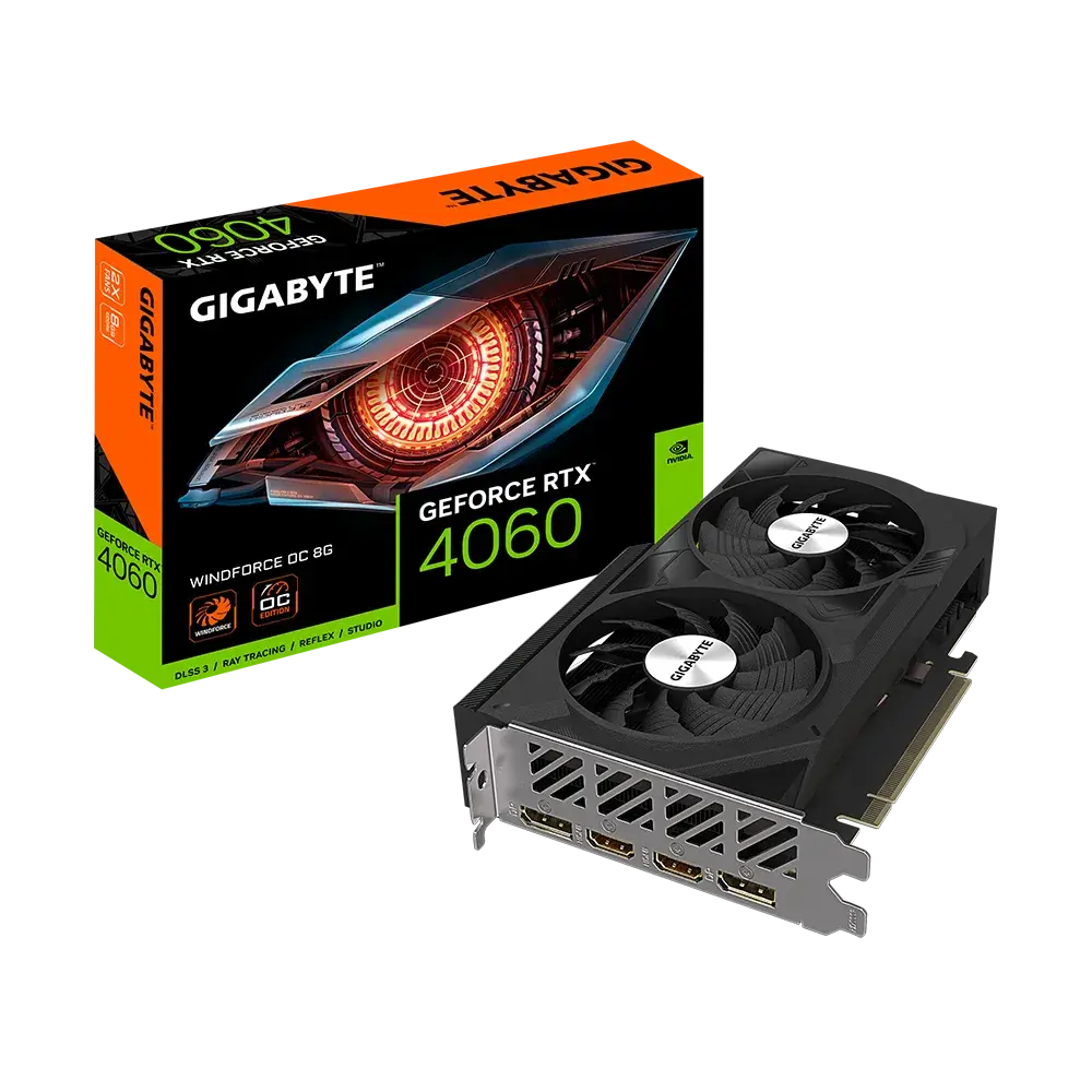 GIGABYTE GeForce RTX 4060 WINDFORCE OC 8GB GDDR6 128-bit GV-N4060WF2OC-8GD Grafička karta