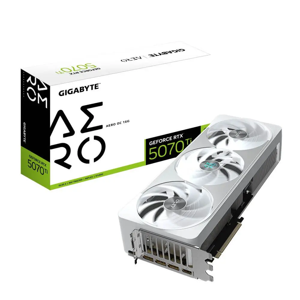 GIGABYTE GeForce RTX 5070 Ti AERO OC 16GB GDDR7 256bit GV-N507TAERO OC-16GD Grafička karta
