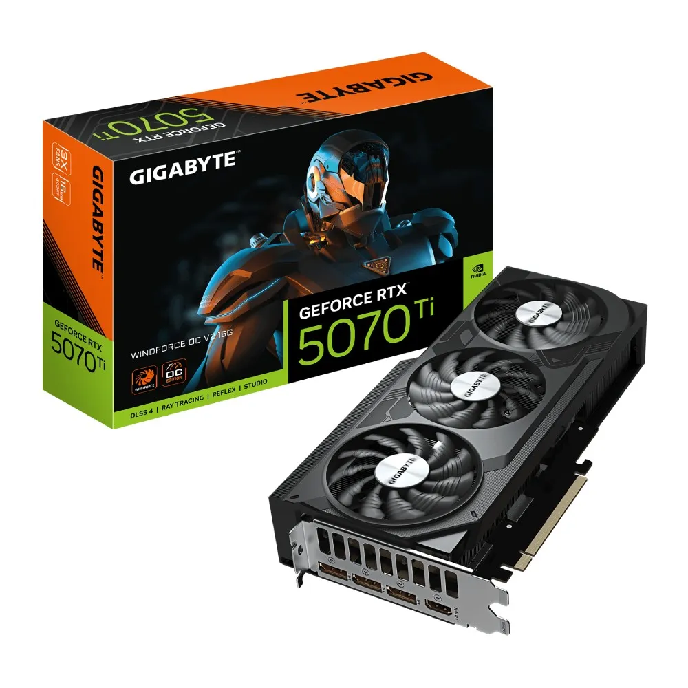 GIGABYTE GeForce RTX 5070 Ti WINDFORCE OC V2 16G
