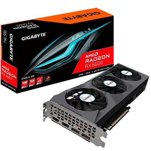 GIGABYTE Radeon RX 6600 EAGLE 8GB GDDR6 128-bit - GV-R66EAGLE-8GD