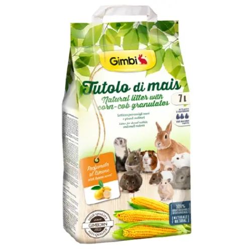 GIMBI Litter Prirodni posip od kukuruzovine sa mirisom limuna 7 l