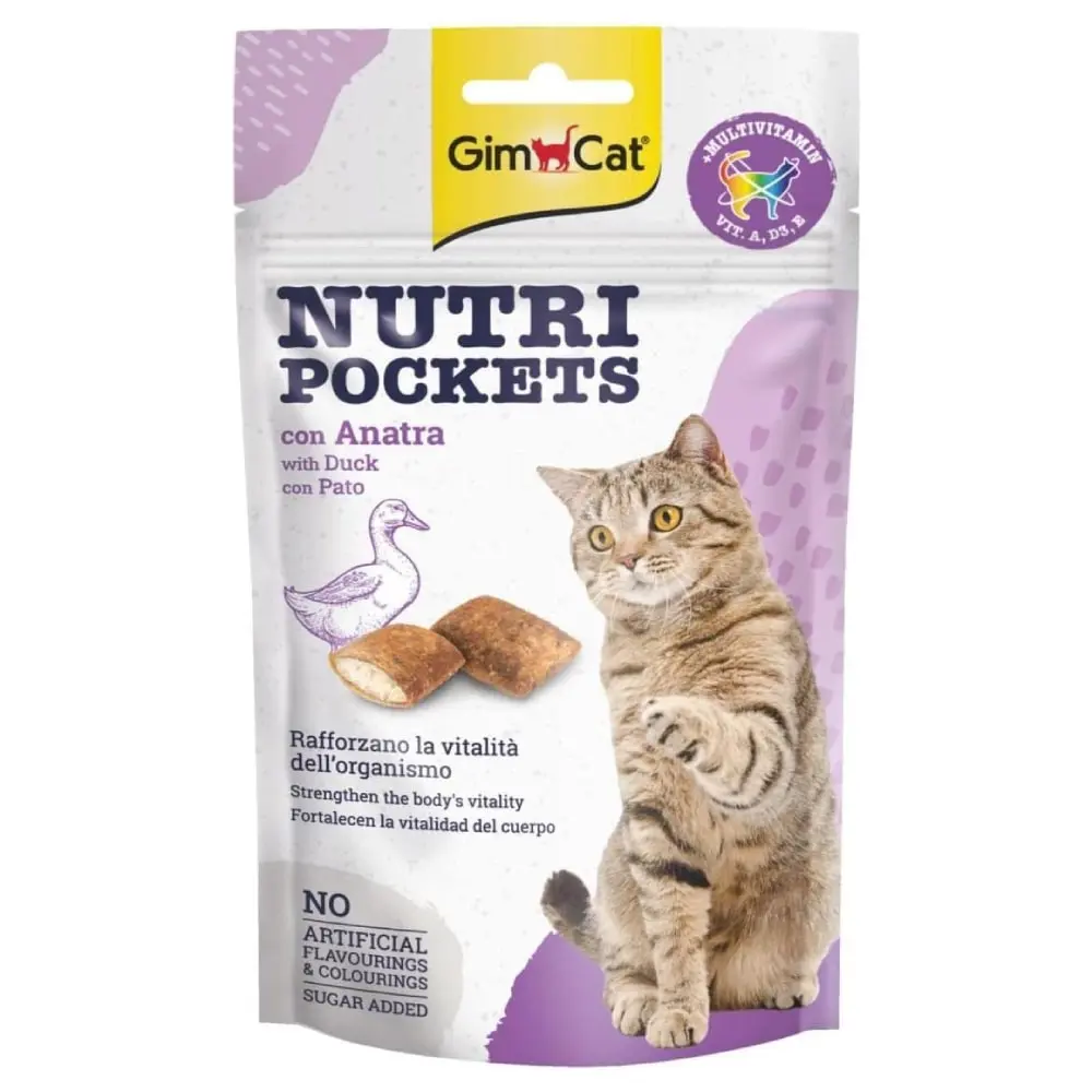 GIMCAT Nutri Pockets Pačetina Poslastica za mačke 60 g