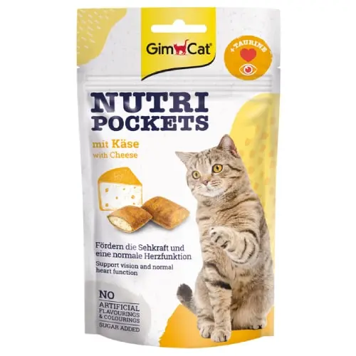 GIMCAT Nutri Pockets Sir i Taurin Poslastica za mačke 60 g