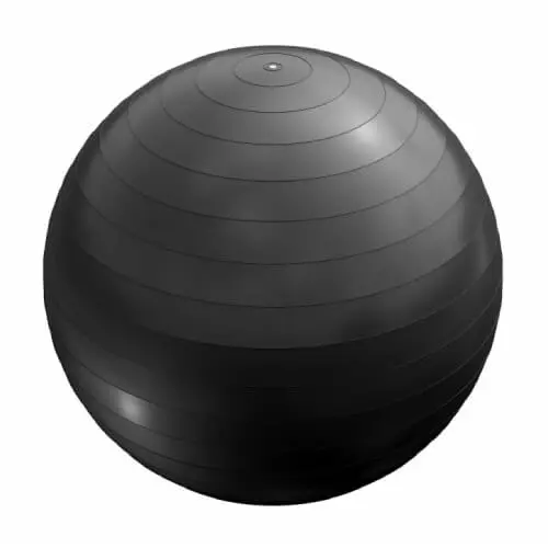 GORILLA SPORTS Crna Lopta za pilates 75 cm
