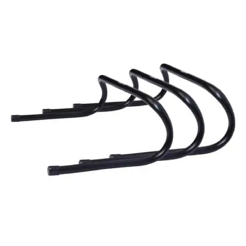 GORILLA SPORTS Crna Set od 3 prepone za trening 15 cm