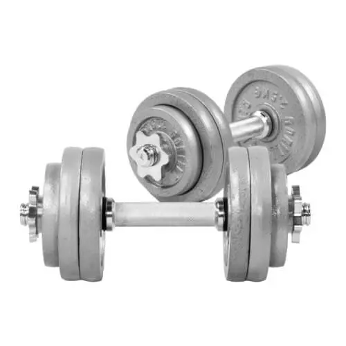 GORILLA SPORTS Set od 2 podesive bučice od livenog gvožđa 30 kg