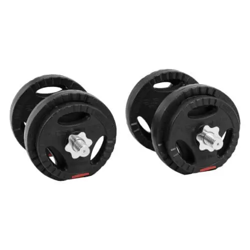 GORILLA SPORTS Set od dve podesive bučice 20 kg