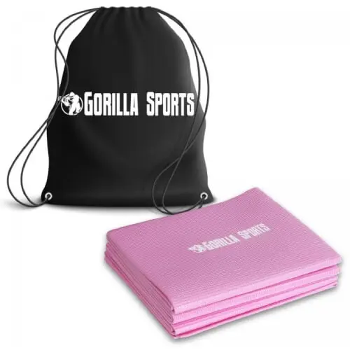GORILLA SPORTS Sklopiva podloga za fitnes (Roze)