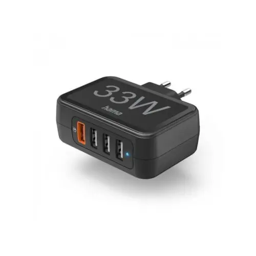 HAMA 4 x USB-A 33W Adapter