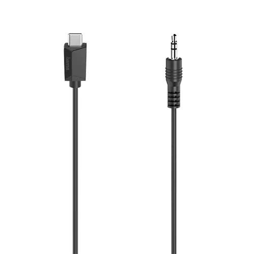 HAMA Aux audio kabl USB-C na 3.5mm, 0.75m (Crna) - 200729