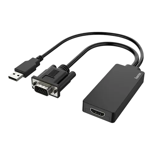 HAMA Konverter VGA + USB na HDMI (Crna) - 200342