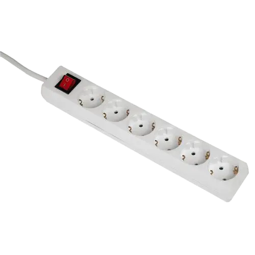 HAMA naponski produžni kabl 6 utičnica 5m (Bela) - 00108833