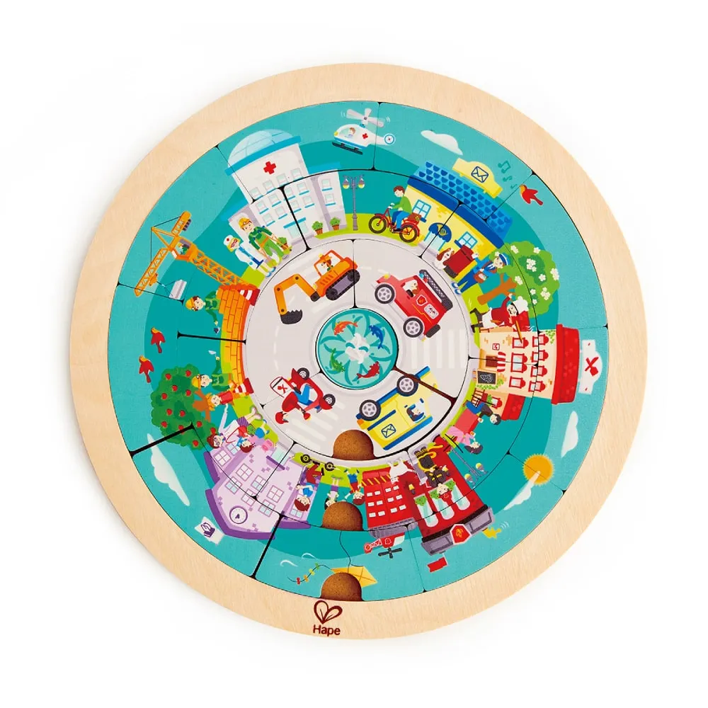 HAPE E1624A Drvena slagalica kružni tok