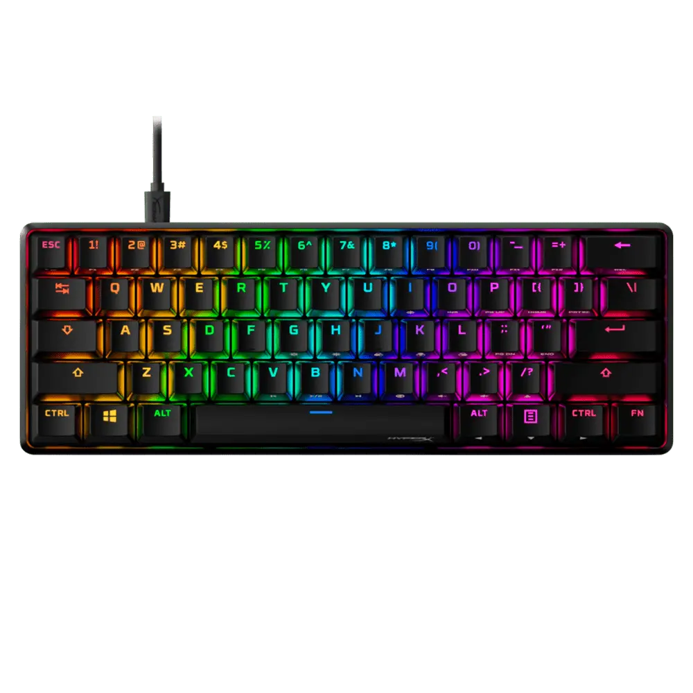 HYPERX 60 Alloy Origins AQU 56R61AA#ABA US - Žična gejmerska tastatura