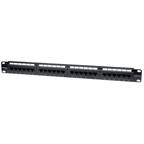 INTELLINET Patch panel 24-Port Cat6 UTP 110/Krone 1U
