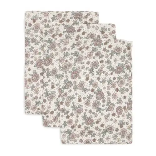 JOLLEIN Retro Flowers Muslin krpice za pranje 3 kom