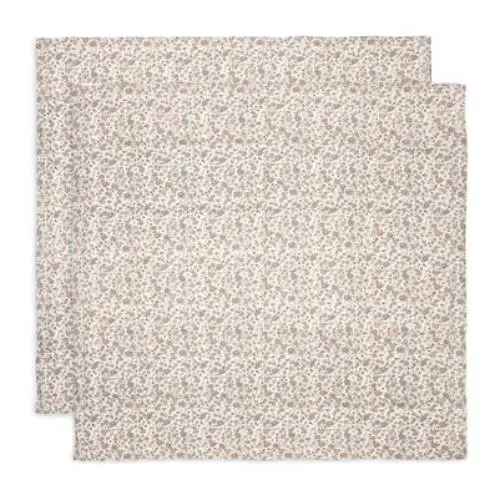 JOLLEIN Retro Flowers Muslin pelene 115x115cm 2 kom