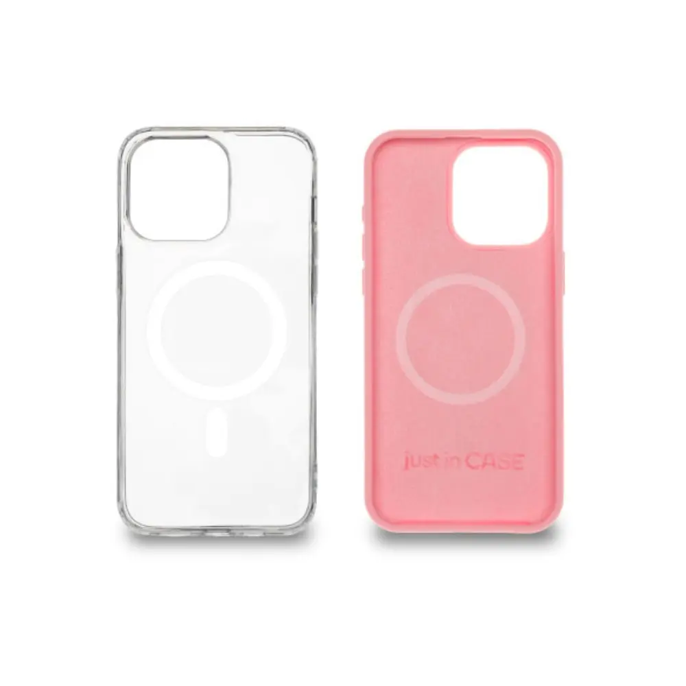 JUST IN CASE 2u1 MAG MIX Pink Maska za iPhone 15 Pro Max