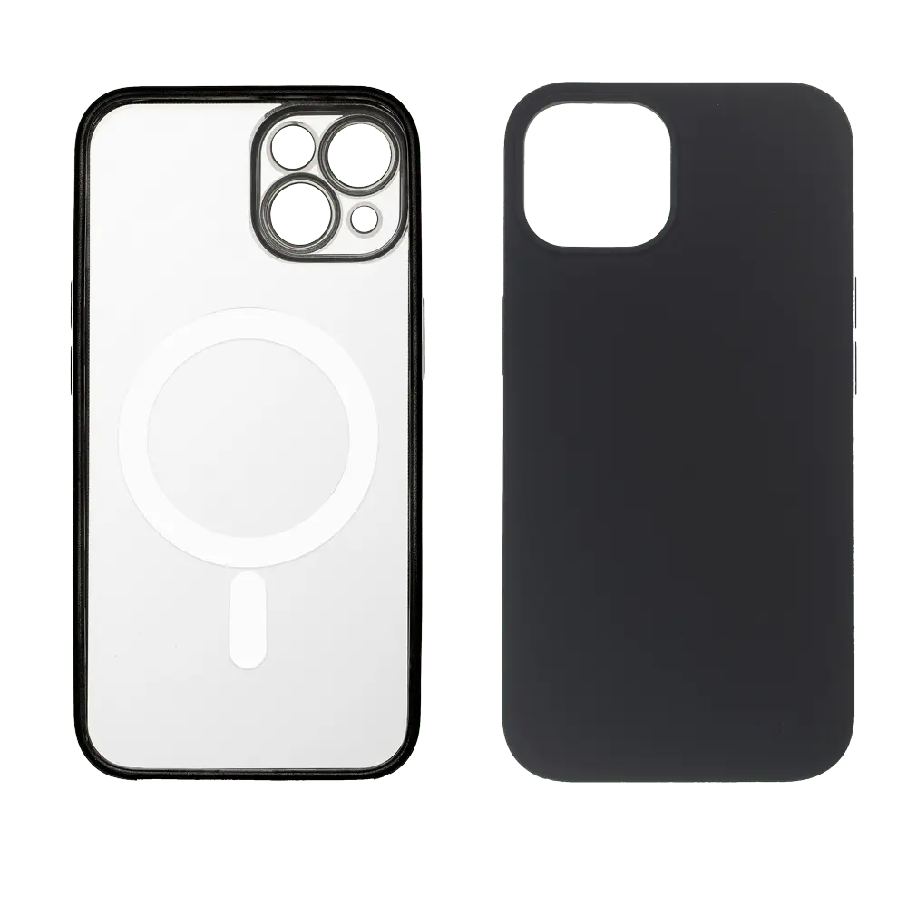 JUST IN CASE MAGPL108BK 2u1 transparentna/crna - Zaštitna maska za iPhone 14