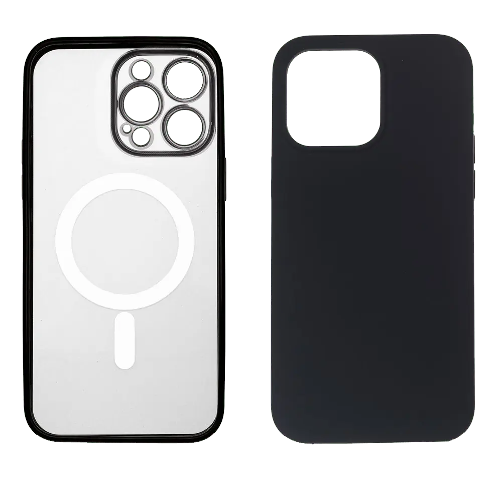 JUST IN CASE MAGPL111BK 2u1 transparentna/crna - Zaštitna maska za iPhone 14 Pro Max