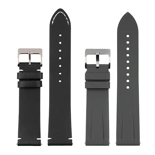JUST IN CASE Zamenske narukvice 2u1 za pametne satove 22mm Black-Grey