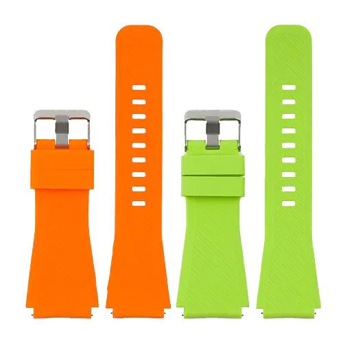 JUST IN CASE Zamenske narukvice 2u1 za pametne satove 22mm Orange-Neon