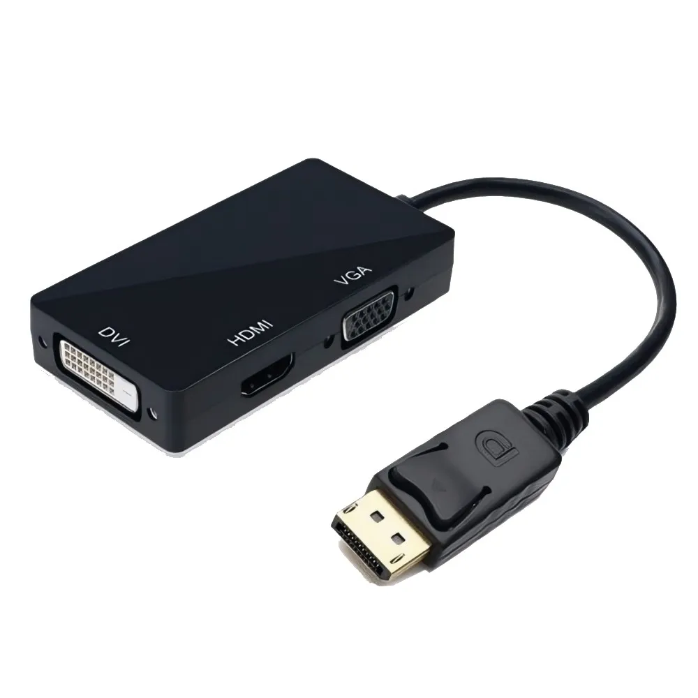 KETTZ DisplayPort na HDMI+VGA+DVI Adapter