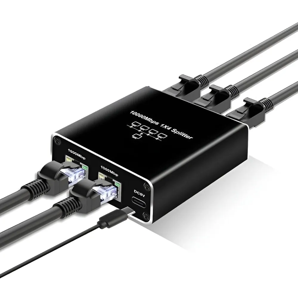 KETTZ KT-ETS14 Ethernet Spliter 1000 Mbps